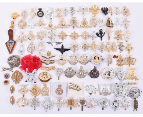 Collection of Anodised Aluminium Military Cap Badges, regiments include Kent & County of London Yeomanry Sharpshooters, The R