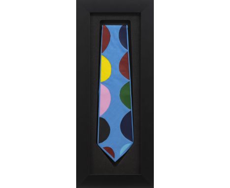 * SIR TERRY FROST R.A. (BRITISH 1915 - 2003), TIE fine silk/cotton of Ratti, Italy, with artist's embroidered signature, Limi