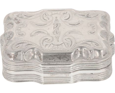 Adorned with engraved Biedermeier decorations. The Netherlands, Joure, K. van der Meulen, 1971, hallmarks: lion, Minerva, mak