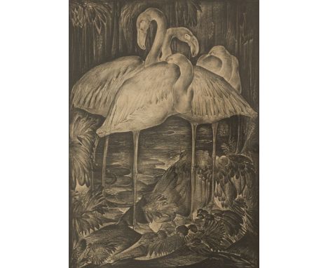 Lithograph, sigend with monogram (in the stone), and signed again and numbered "48/100" in pencil (lower left. Dim.: 54 x 38 