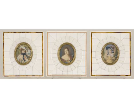 A.w. a portrait (replica) depicting Lady Georgiana Devonshire, née Spencer. Estimate: € 20 - € 30.