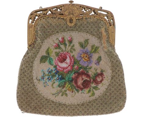Beautifully executed with a cast openwork bracket with floral decorations. early 20th century - traces of use and wear. 295 g