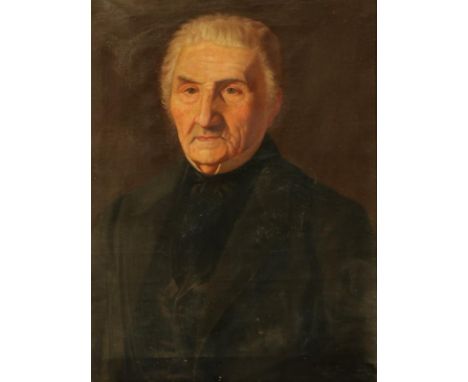 Portrait of middle aged man. Signed (lower right). Oil on canvas. Meas. 67 x 52 cm. Estimate: €50 - €100.