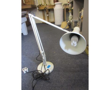 A vintage anglepoise cream coloured table lamp 