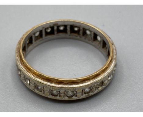 Hallmarked silver padlock gate bracelet weighs 15.3g + possibly silver ring size k