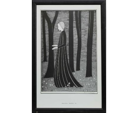 * HANNAH FRANK (SCOTTISH 1908 - 2008),WOMAN AND TREES (1931) lithograph on paper, signed in pencilimage size 34cm x 23cm, ove