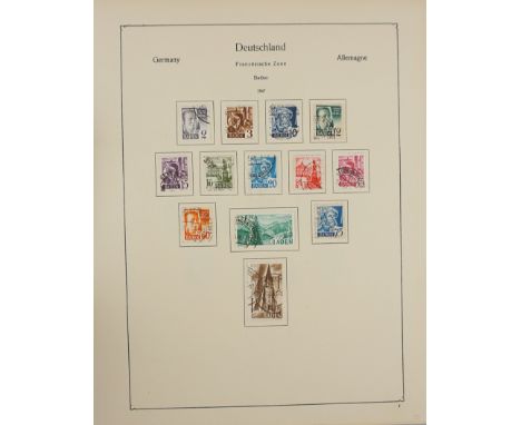 Französische Zone, Baden, Rheinland-Pfalz, Württemberg, 1947 - 1949, Saargebiet, ab 1948 -1958, ohne Blöcke  nicht vollständi