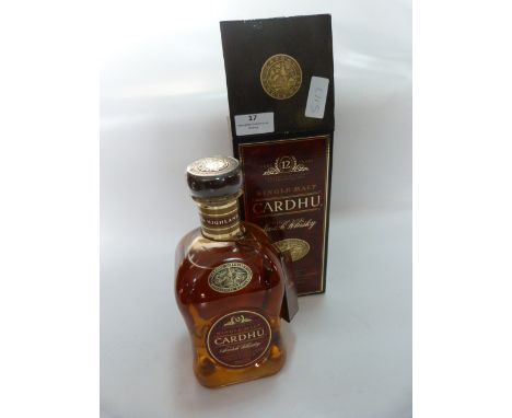 Bottle of Cardhu Single Malt Highland Scotch Whiskey 1L