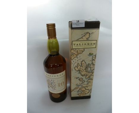 Bottle of Isle of Skye Talisker Single Malt Scotch Whiskey 1L