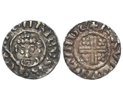 Henry II silver penny, Short Cross Class Ic, Spink 1345, obverse reads:- hENRICVS REX, reverse reads:- +RAVL ON LVNDE, London