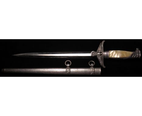 German Nazi Government Officials Dagger with metal scabbard, blade maker marked 'Original Eickhorn Solingen'.