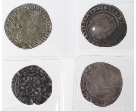 Edward VI, First Reign silver groat of York, Light Coinage, mm. Lis/?, 'E' on breast, quatrefoils by neck, Spink 2012, clippe