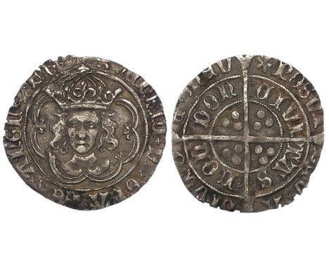 Henry VII silver groat, London Mint, mm. Pansy 1495-1498, Class IIa, Large Bust, crown with two plain arches, Spink 2195, a w