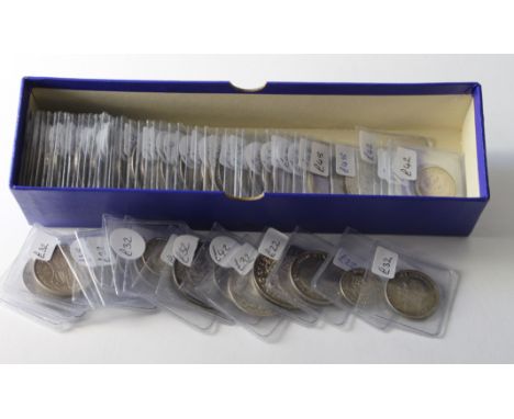 Ex dealers milled silver stock, approx 66 pieces with a total ticket price of approx £2789 . Very rarely shown and with ticke