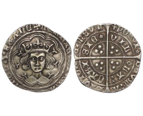 Henry VI, First Reign 1422-1461, silver groat Calais Mint, Rosette-Mascle Issue 1430-1431, Spink 1859, superb even strike, po