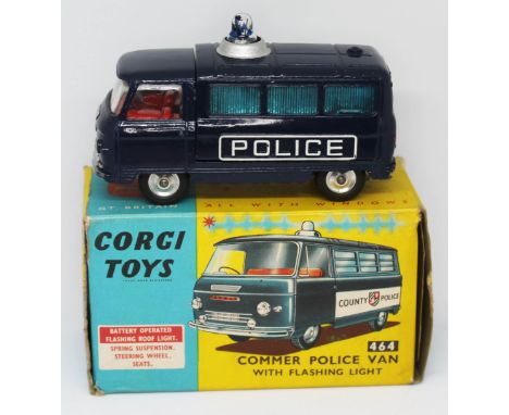 Corgi Toys 464 Commer Police Van with Flashing Light.  