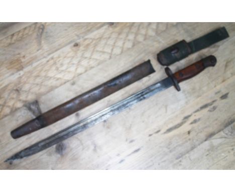 A British WWI 1907 pattern Bayonet &amp; scabbard.  