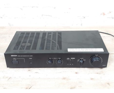 A Denon PMA-250 amplifier. 