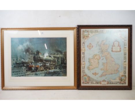 Terence Cuneo, Large Signed Print titled ' Preparing for Departure ' published in 1978 by Felix Rosenstiel's Widow and Sons w