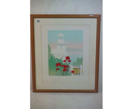 Veronica Charlesworth, a signed limited edition art print ' The Lighthouse at Portofino ' numbered 16/80 