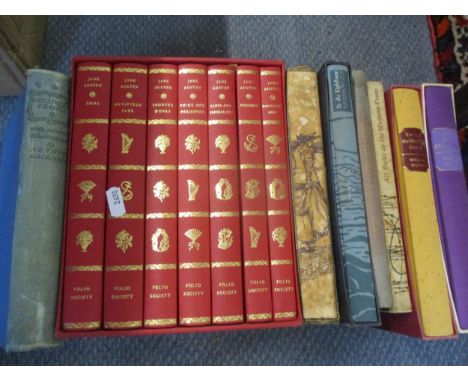 Mixed books to include Penguin paperbacks and a 1914 Chemical Pathology by H. Gideon Wells, together with Folio Society books