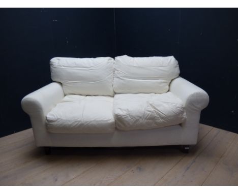 Contemporary 2 seater sofa 82H x 146W cm PLEASE ALWAYS CHECK CONDITION PRIOR TO BIDDING