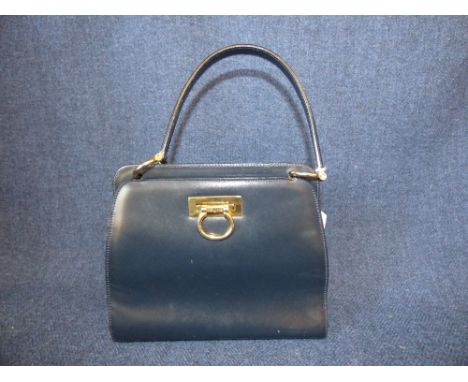 Vintage Celine navy leather handbag PLEASE ALWAYS CHECK CONDITION PRIOR TO BIDDING