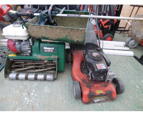 Masport Olympic petrol engine lawn mower, Van Fare 35 petrol engine lawn mower & Castel BC 250 strimmer PLEASE ALWAYS CHECK C