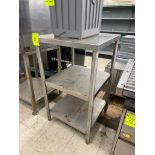 stainless table w/ 2) undershelves