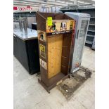 wooden peg board merchandiser