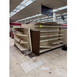 Lozier shelving, cashier area, both gondola & wall