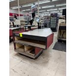 Reynolds checkstand w/ scale/scanner, printer, POS computer, & card reader