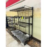 wire rack, on casters