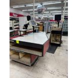 Reynolds checkstand w/ scale/scanner, printer, POS computer, & card reader