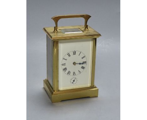   A French carriage clock, height 16cm