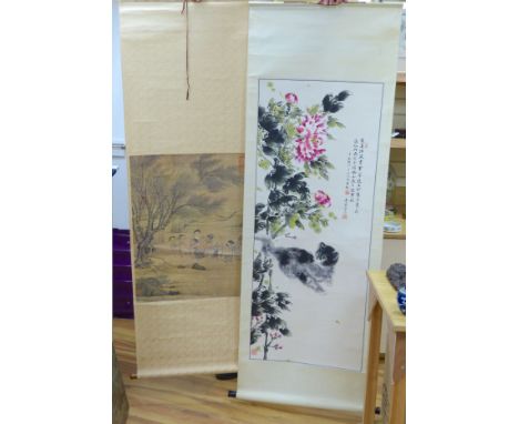   Two Chinese scroll pictures
