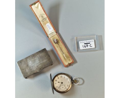 Edward VII silver presentation snuff box awarded to Sgt A. Gray, Coldstream Guards, dated 1906, by Goldsmiths and Silversmith