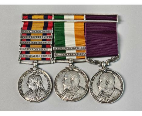 Medal group for SGT. H.D ELLIS, ESSEX REG. to include: *Queen's South Africa 1899-1902, 5 Clasps, Diamond Hill, Johannesburg,