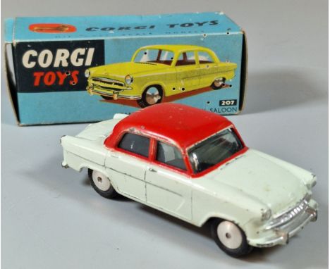 Corgi Toys 207 Standard Vanguard II Saloon diecast model vehicle. In original box, with Corgi Model Club folding brochure. (B
