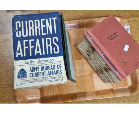 Collection of WWII period magazines: 'War-News facts for fighting men' and 'Current Affairs', together with a bound collectio