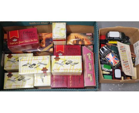 Box of Matchbox Models of Yesteryear, Matchbox Collectibles and similar diecast model vehicles in original boxes, together wi