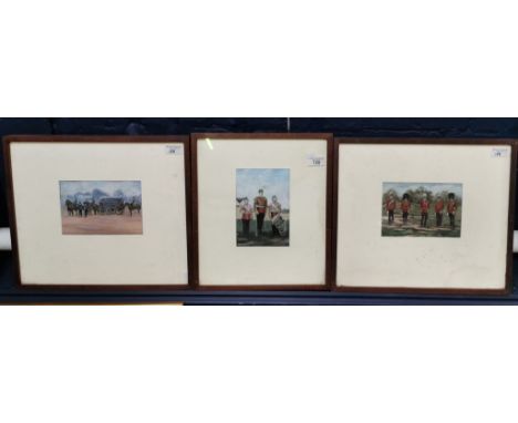 Joseph Turnbridge (British 20th century), studies of 19th century British soldiers, including Staff Officers, a Wagon Train a