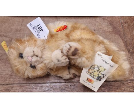 Modern Steiff Ginger Cat, with tags and labels. (B.P. 21% + VAT)