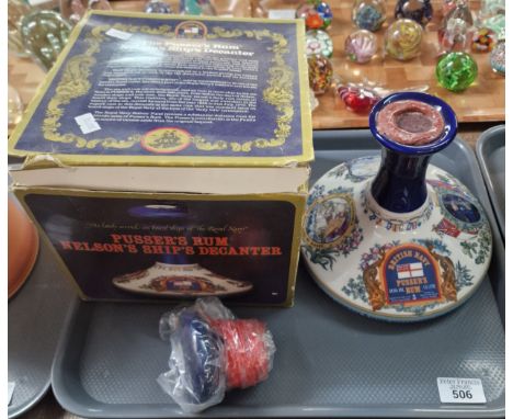 Pusser's Rum Nelson's Ships porcelain decanter, in original box. (B.P. 21% + VAT)