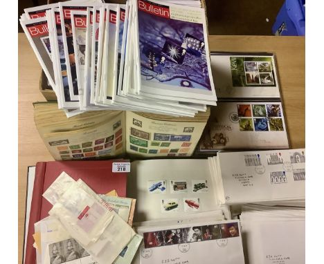All World collection of stamps in albums, First Day Covers, loose stamps and a selection of Philatelic Bulletins. (B.P. 21% +