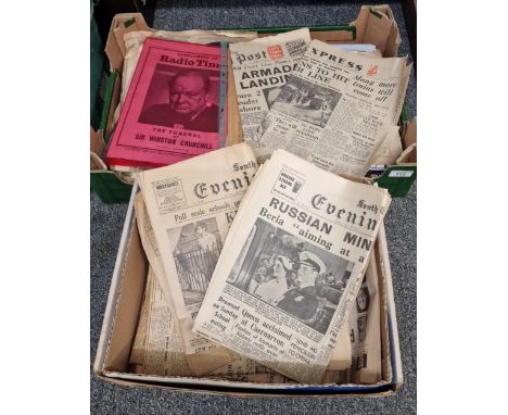 Collection Winston Churchill ephemera, magazines, WWII and later periods. (B.P. 21% + VAT)