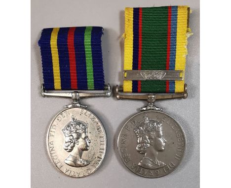 Elizabeth II (ERII) Cadet Forces Medal with clasp, awarded to 'FLT LT D P DIX RAFVR (T)', together with an ERII British Civil