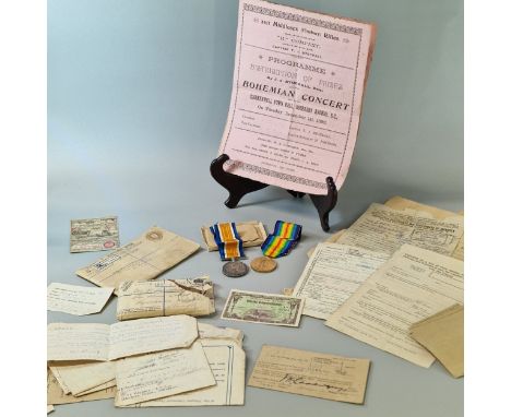 WWII framed British Medal Group, awarded to Able Seaman D.R. Colbourne, together with a standard bearing sight in wooden box,