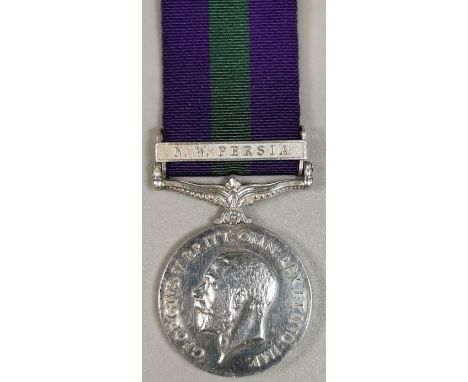 George V General Service Medal with 'N.W. PERSIA' clasp, awarded to "5329956 PTE W.H. BUCKNER R.BERKS.R.". (B.P. 21% + VAT)