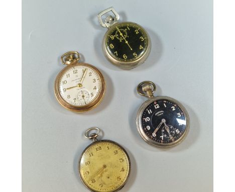 Collection of open faced pocket watches to include: Ingersoll Triumph, Ingersol Crown etc. (4) (B.P. 21% + VAT).